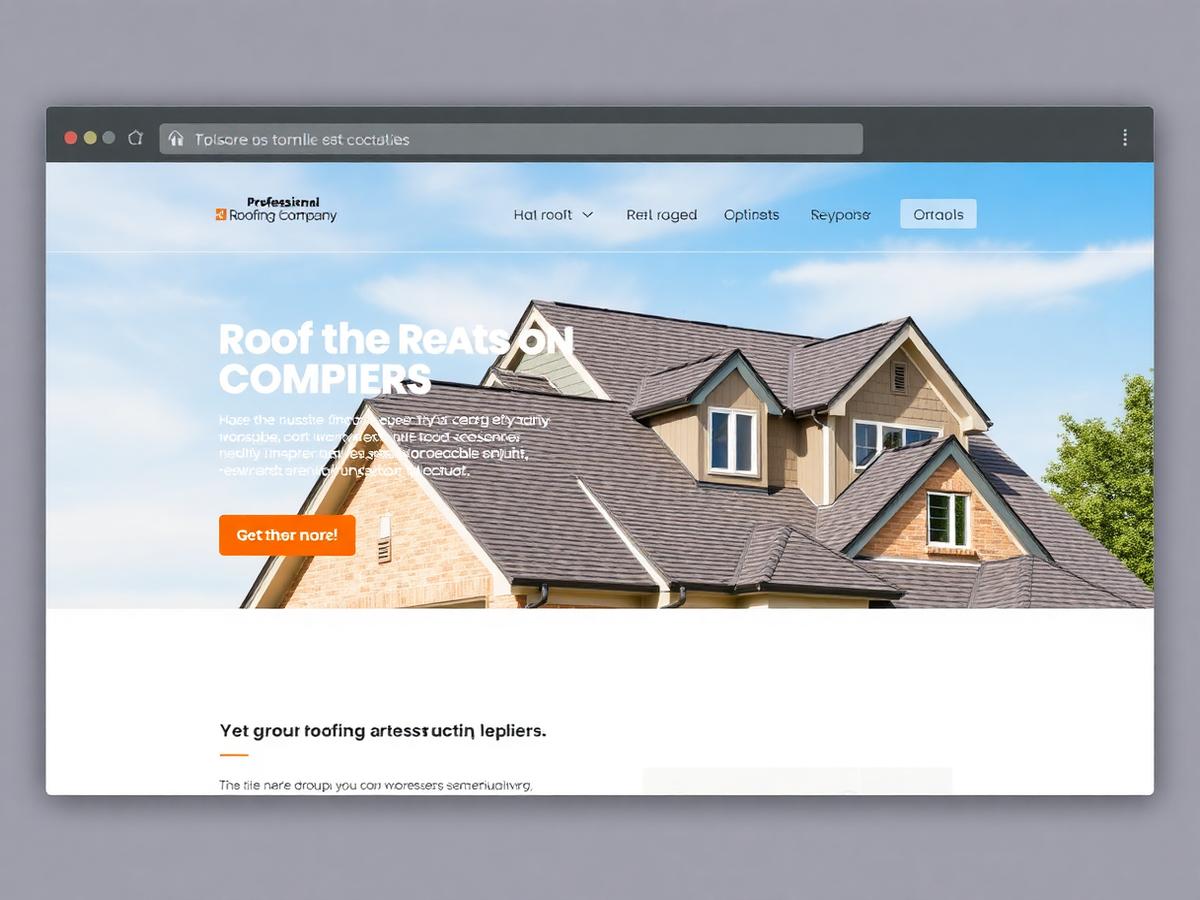 Homepage design KlearSite built for Apex Roofing, a roofing / home services business