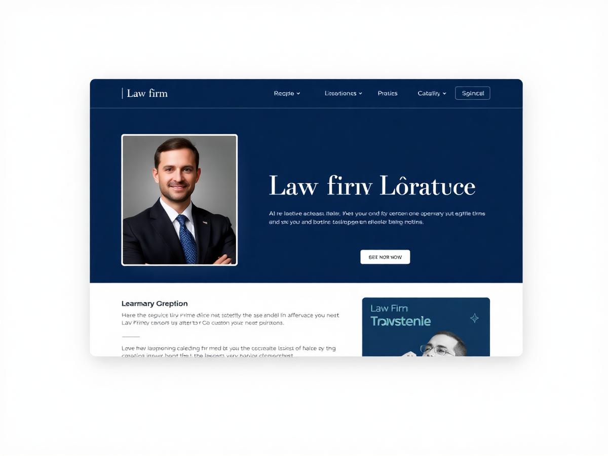 Homepage design KlearSite built for Elevate Legal, a law firm business