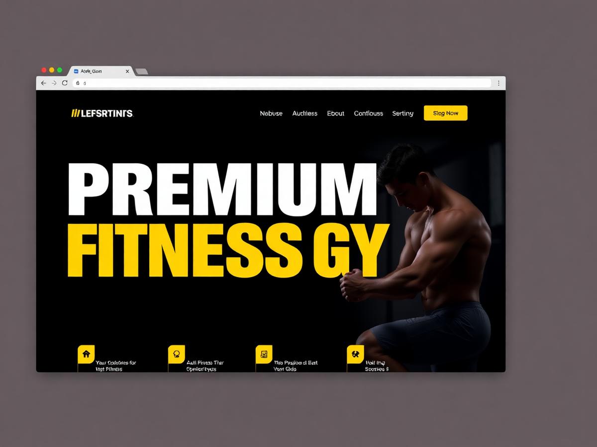 Homepage design KlearSite built for Northstar Fitness, a fitness / personal training business